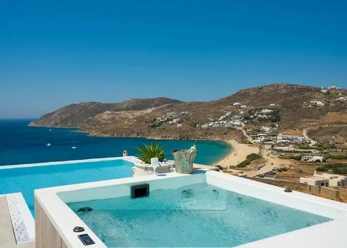 Villa Walk Kalo Livadi With Pool And Hot Tub By Calypso Sunset