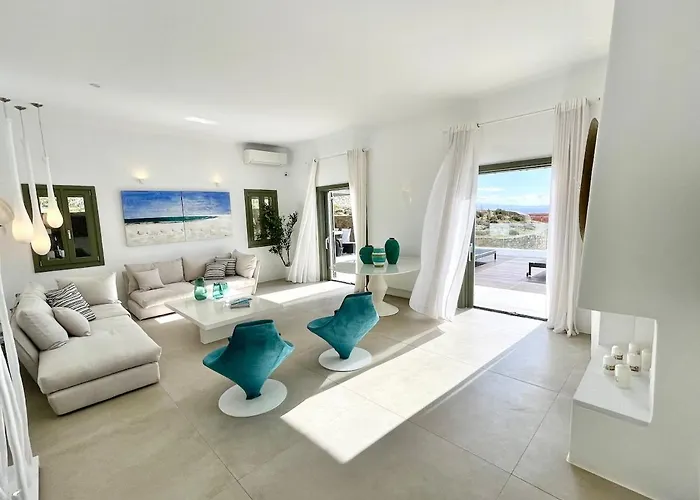Walk Kalo Livadi With Pool And Hot Tub By Calypso Sunset Villa Panormos (Mykonos)