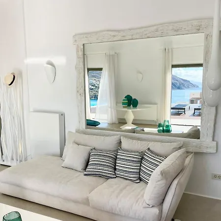 וילה Walk Kalo Livadi With Pool And Hot Tub By Calypso Sunset פנורמוס מיקונוס