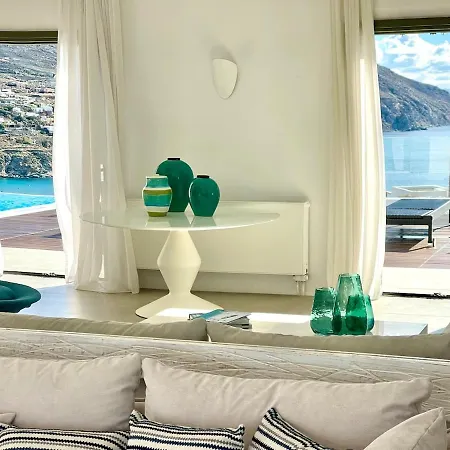 Walk Kalo Livadi With Pool And Hot Tub By Calypso Sunset וילה