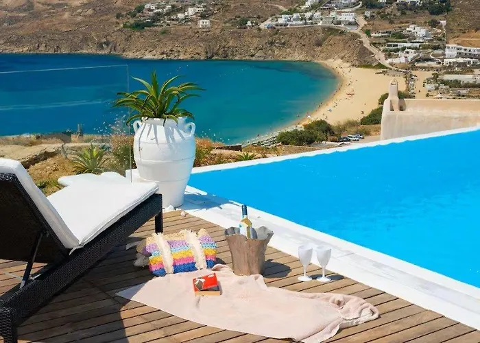 Walk Kalo Livadi With Pool And Hot Tub By Calypso Sunset פנורמוס מיקונוס