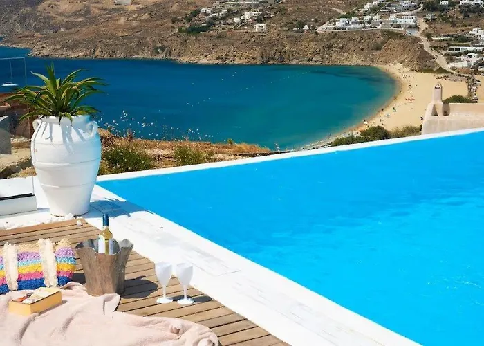 Walk Kalo Livadi With Pool And Hot Tub By Calypso Sunset