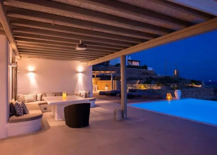 Villa Walk Kalo Livadi With Pool And Hot Tub By Calypso Sunset Panormos (Mykonos)